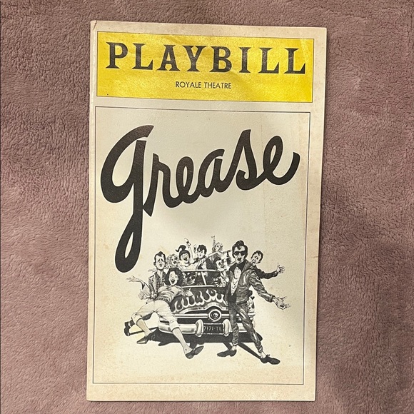 Playbill Other - Vintage Grease Playbill from Royale Theatre